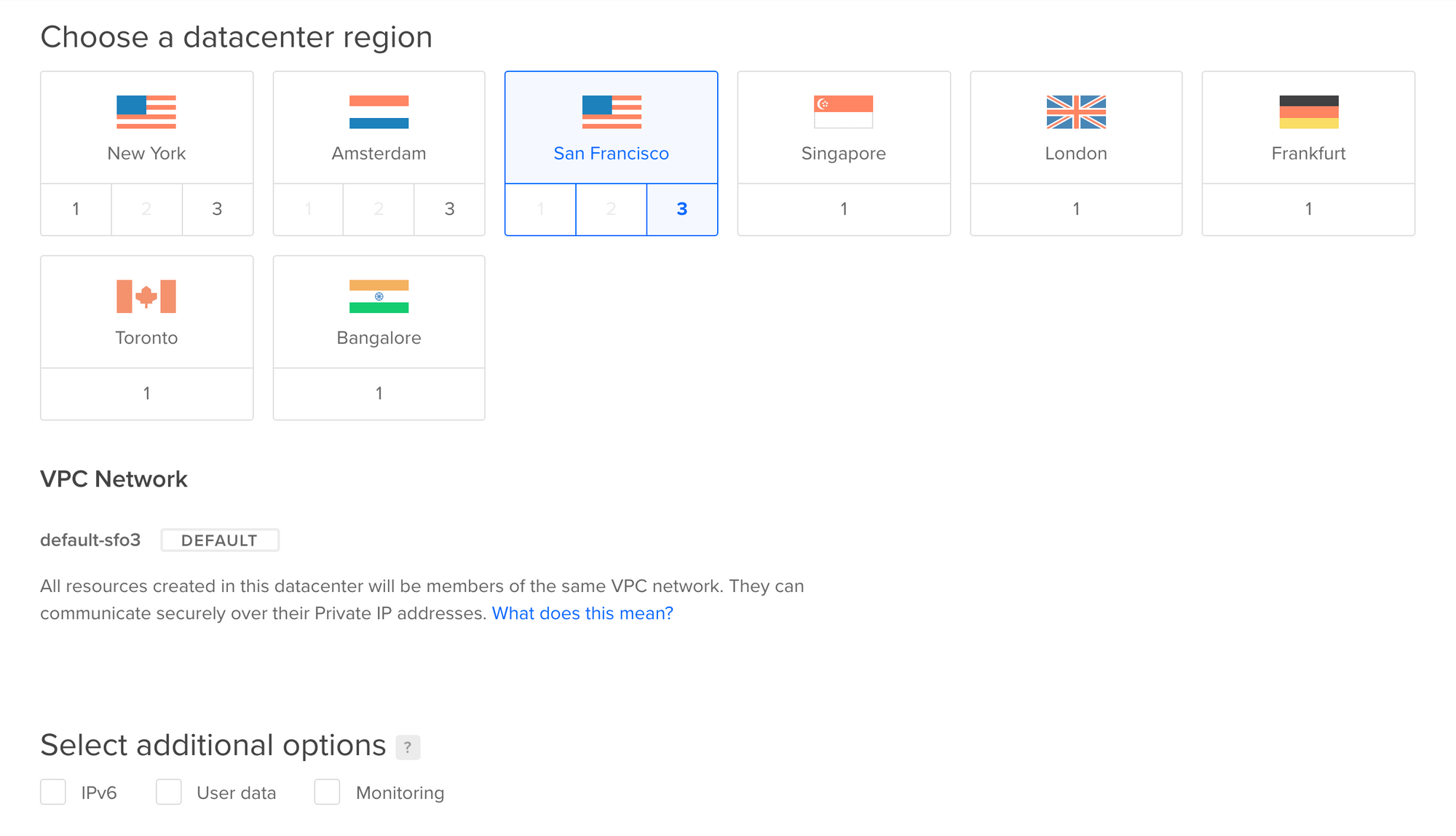 Ghost droplet creation - choose your desired region