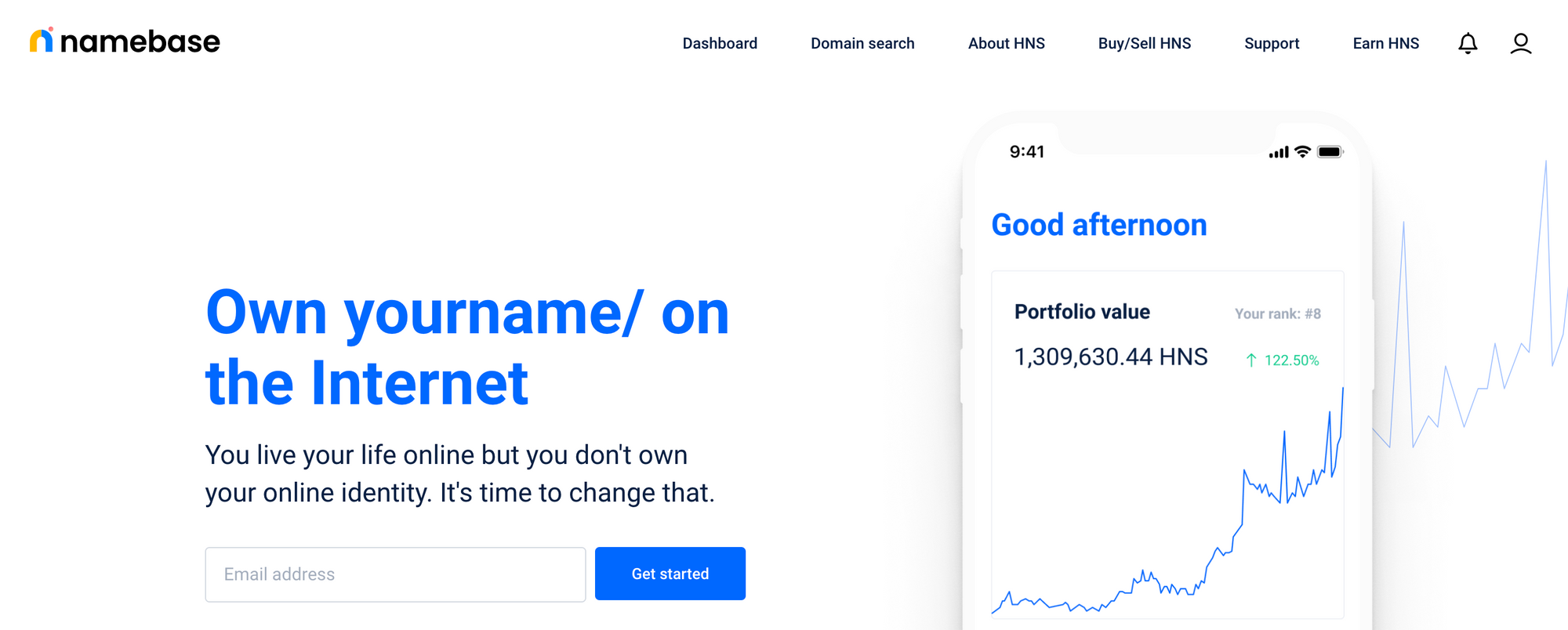 Handshake domain registration with Namebase