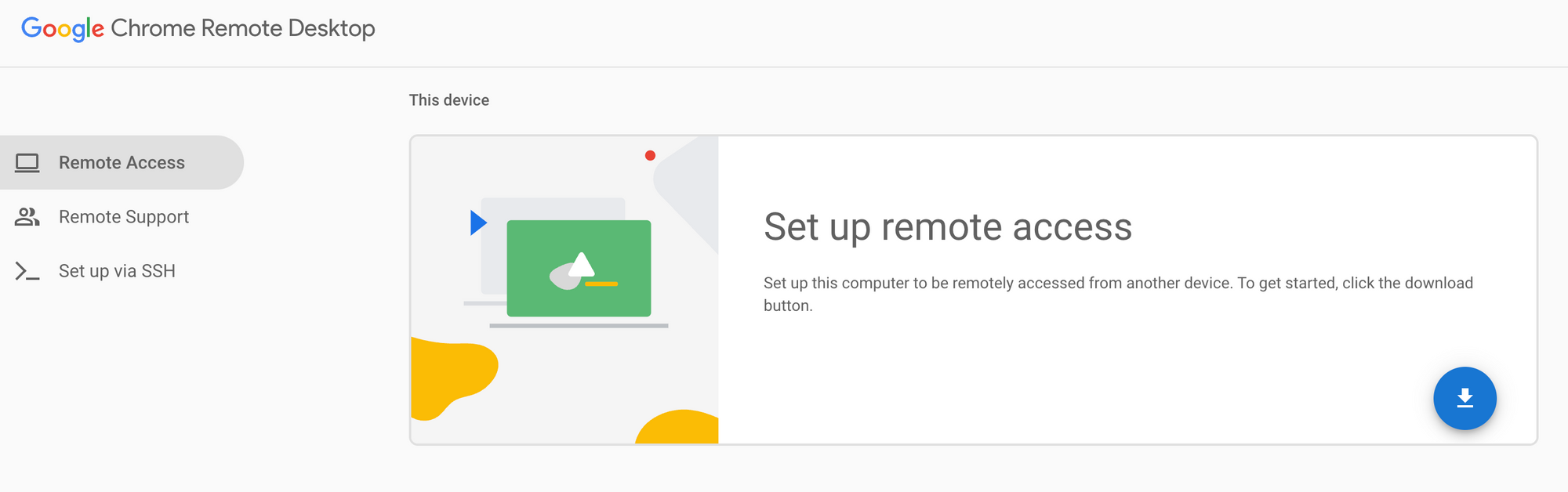 Google remote desktop