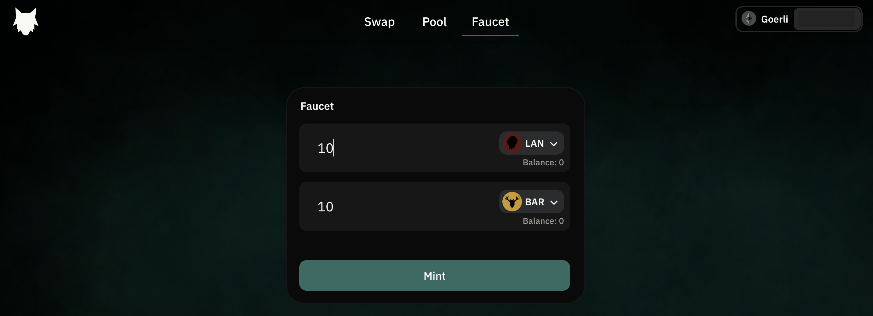 StarkSwap faucet