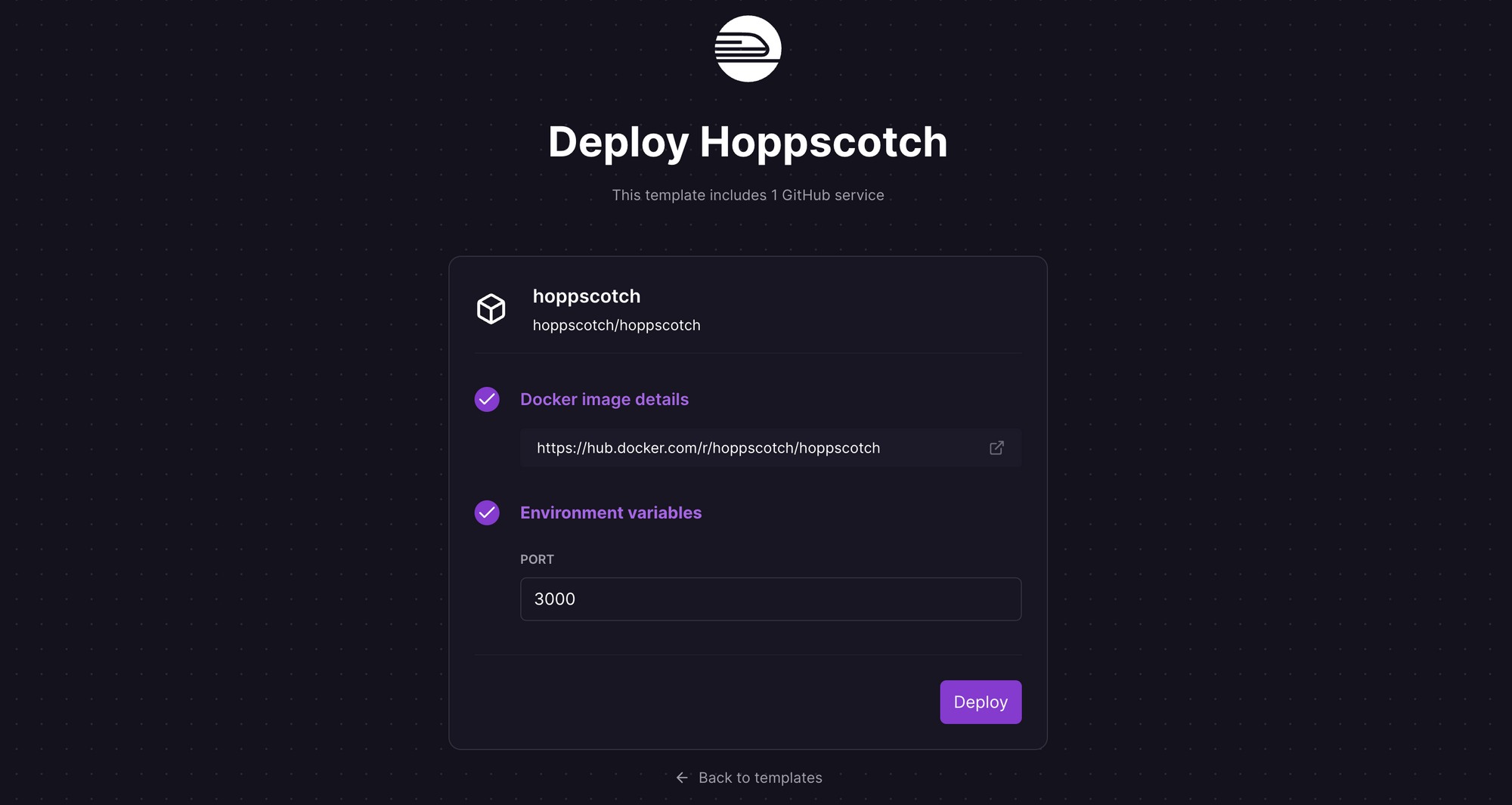 Deploy Hoppscotch using one-click starter on Railway