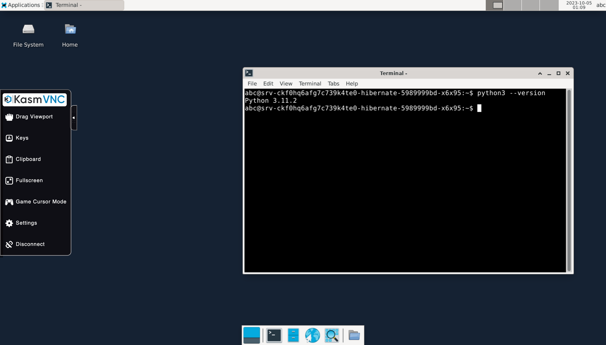 Debian-Xfce Webtop on Render