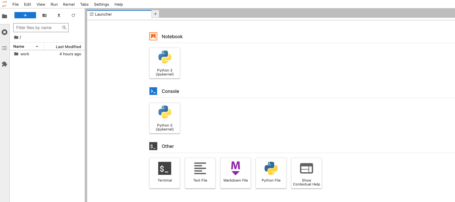 Default dashboard for a self-hosted Jupyter Notebook